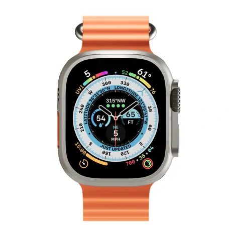 Curea Ceas H2O Next One pentru Apple Watch 45/49 MM Portocaliu