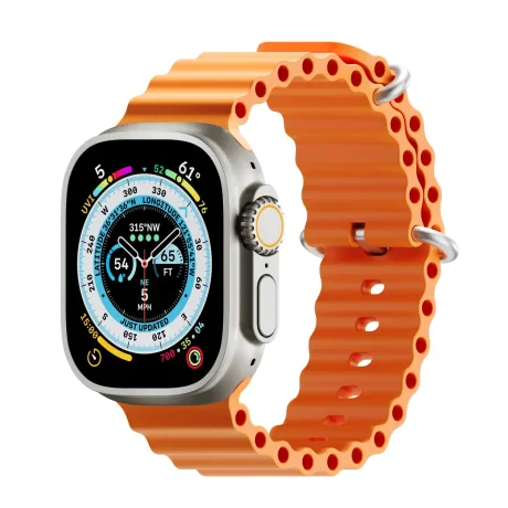 Curea Ceas H2O Next One pentru Apple Watch 45/49 MM Portocaliu