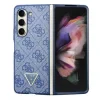 Husa Guess 4G PU Leather Triangle pentru Samsung Galaxy Z Fold 5 Blue