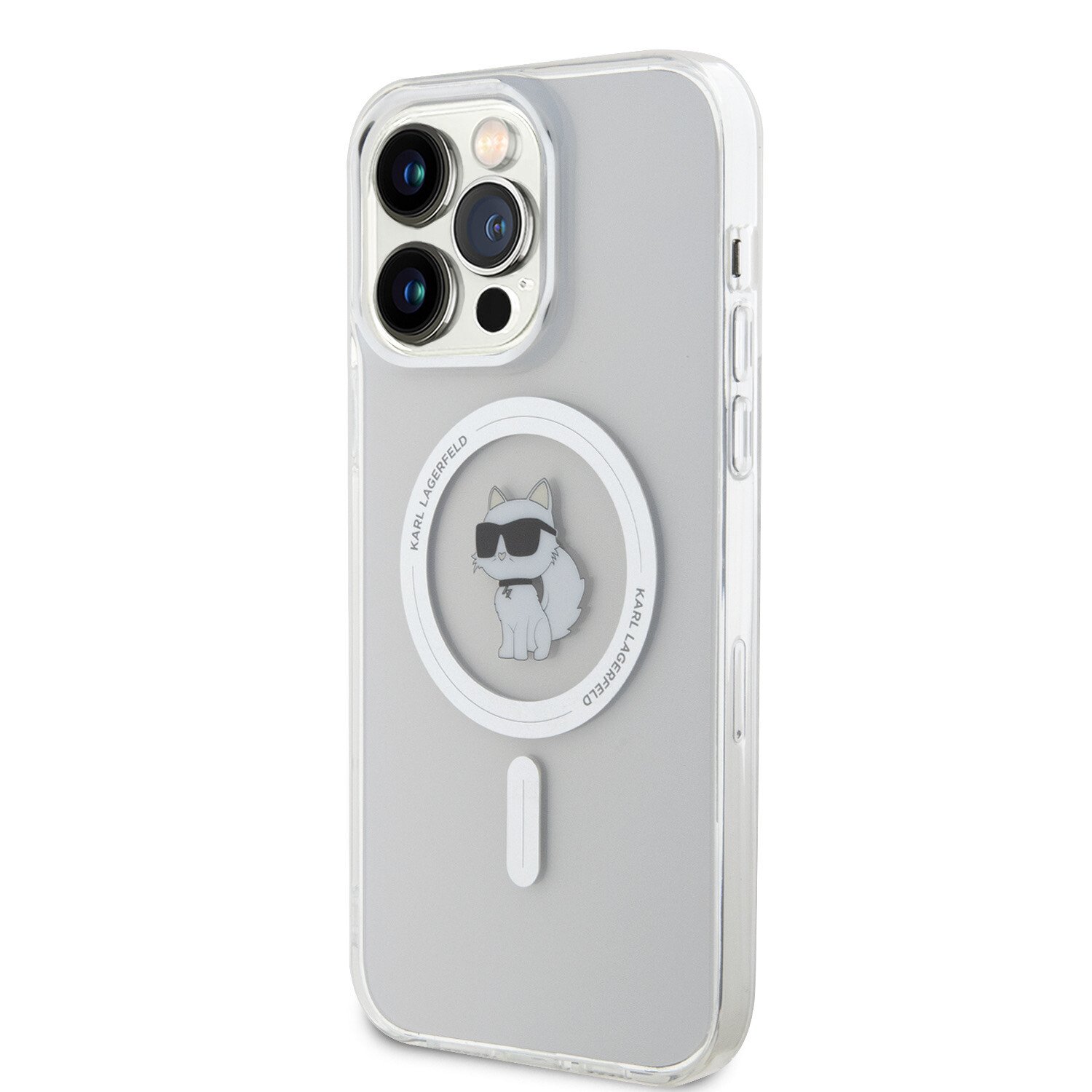 Husa Karl Lagerfeld IML Choupette MagSafe pentru iPhone 15 Pro Max Transparent thumb