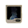 Husa Guess PC/TPU Glitter Flakes Metal Logo pentru Samsung Galaxy Z Flip 5 Gold