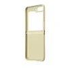 Husa Guess PC/TPU Glitter Flakes Metal Logo pentru Samsung Galaxy Z Flip 5 Gold
