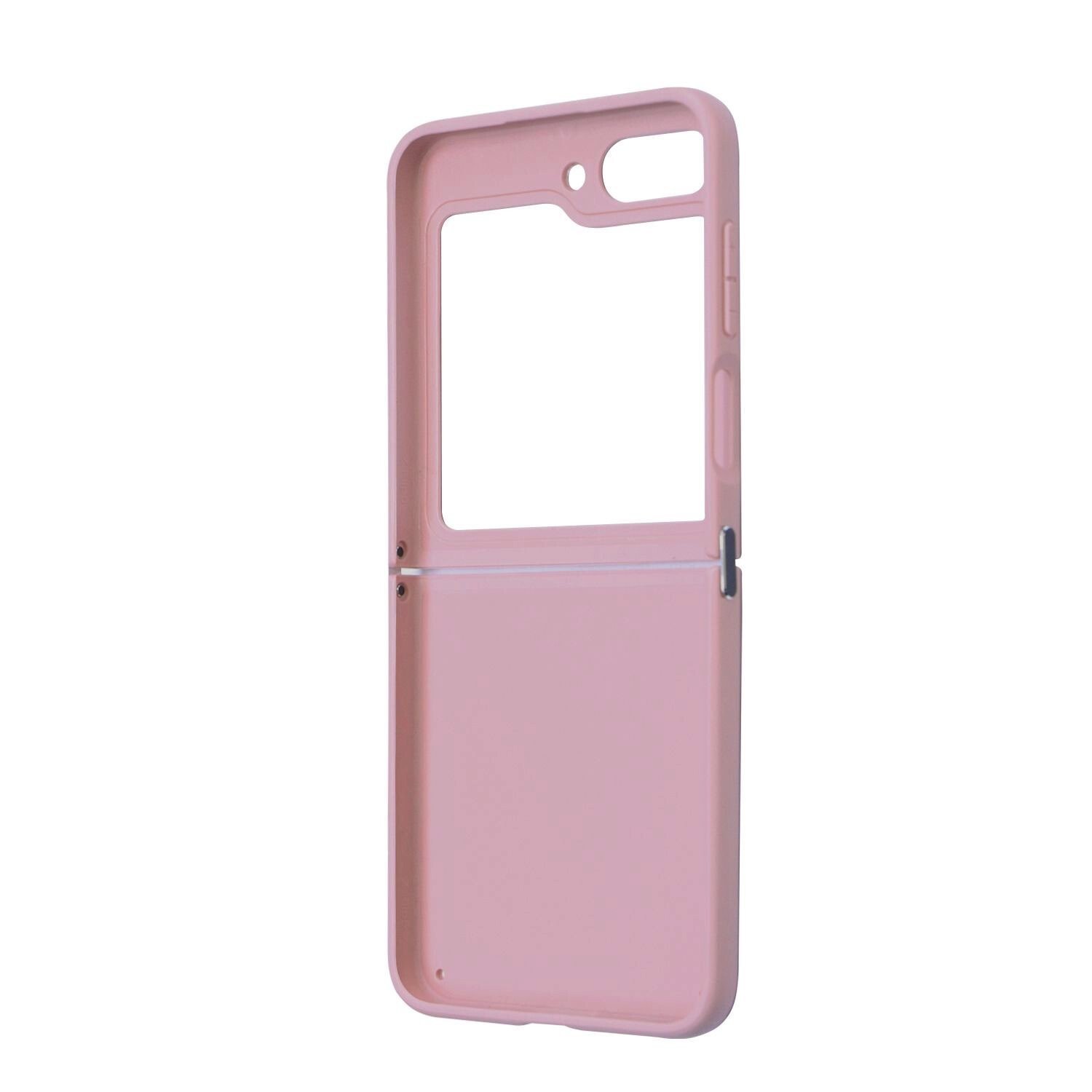 Husa Guess PC/TPU Glitter Flakes Metal Logo pentru Samsung Galaxy Z Flip 5 Pink thumb