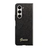 Husa Guess PC/TPU Glitter Flakes Metal Logo pentru Samsung Galaxy Z Fold 5 Black