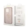 Husa Guess PU 4G Metal Logo pentru iPhone 15 Pro Pink