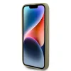 Husa Guess PU Fixed Glitter 4G Metal Logo pentru iPhone 15 Pro Auriu