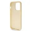 Husa Guess PU Fixed Glitter 4G Metal Logo pentru iPhone 15 Pro Max Auriu