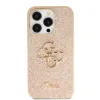 Husa Guess PU Fixed Glitter 4G Metal Logo pentru iPhone 15 Pro Max Auriu