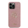 Husa Guess PU Fixed Glitter 4G Metal Logo pentru iPhone 15 Pro Max Pink