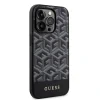 Husa Guess PU G Cube MagSafe pentru iPhone 15 Pro Max Negru