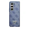 Husa Guess 4G PU Leather Triangle pentru Samsung Galaxy Z Fold 5 Blue