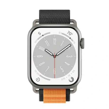 Curea de Ceas Next One Adventure Loop pentru Apple Watch 45/49MM Negru/Portocaliu