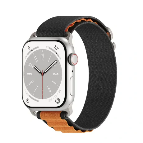 Curea de Ceas Next One Adventure Loop pentru Apple Watch 45/49MM Negru/Portocaliu