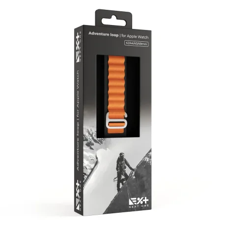 Curea de Ceas Next One Adventure Loop pentru Apple Watch 45/49MM Negru/Portocaliu