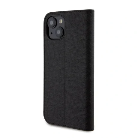 Husa Karl Lagerfeld PU Saffiano Karl and Choupette NFT Book pentru iPhone 15 Black