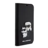 Husa Karl Lagerfeld PU Saffiano Karl and Choupette NFT Book pentru iPhone 15 Black