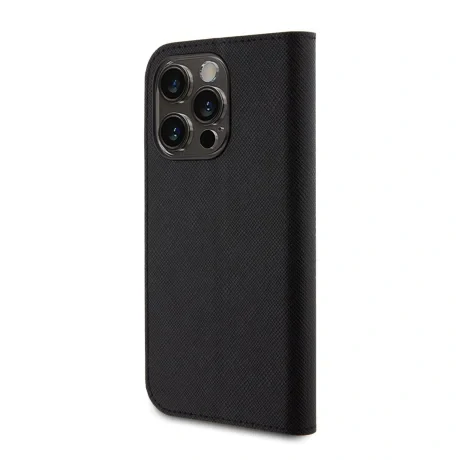 Husa Karl Lagerfeld PU Saffiano Karl and Choupette NFT Book pentru iPhone 15 Pro Black