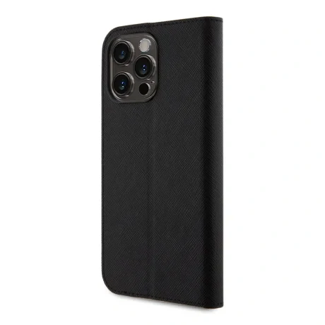 Husa Karl Lagerfeld PU Saffiano Karl and Choupette NFT Book pentru iPhone 15 Pro Max Black