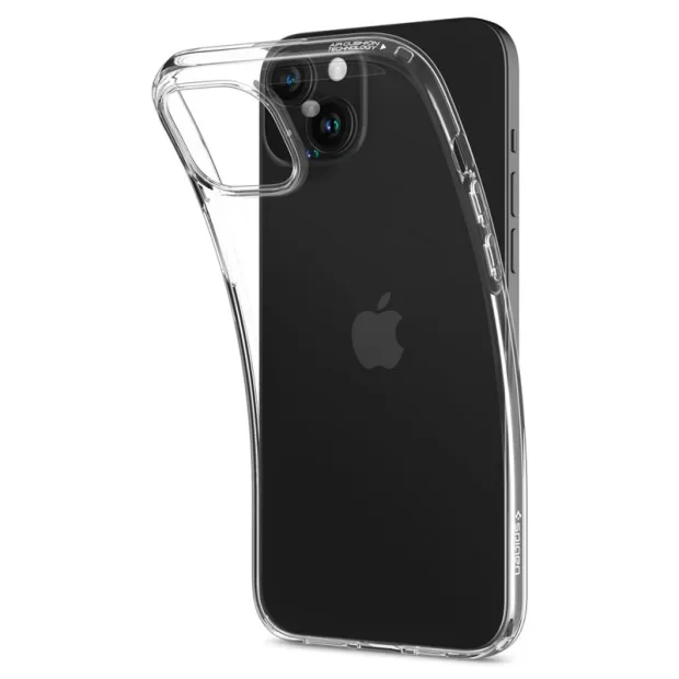 Husa Spigen Liquid Crystal pentru iPhone 15 Plus, Crystal Clear