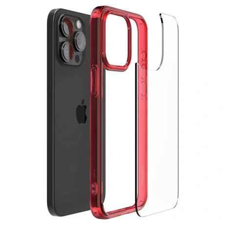Husa Spigen Ultra Hybrid pentru iPhone 15 Pro Max, Deep Red