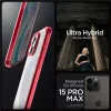 Husa Spigen Ultra Hybrid pentru iPhone 15 Pro Max, Deep Red