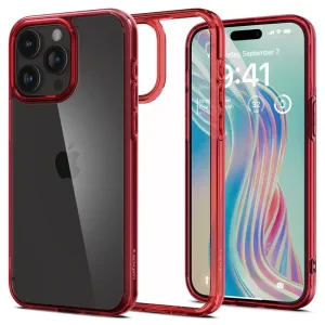 Husa Spigen Ultra Hybrid pentru iPhone 15 Pro Max, Deep Red