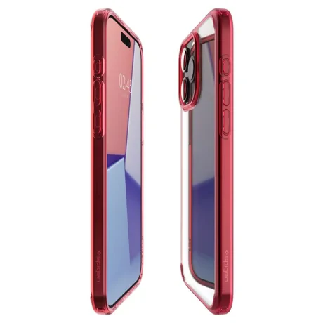 Husa Spigen Ultra Hybrid pentru iPhone 15 Pro Max, Deep Red