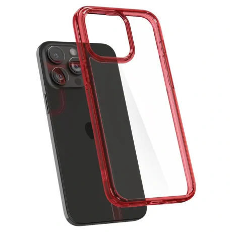 Husa Spigen Ultra Hybrid pentru iPhone 15 Pro Max, Deep Red