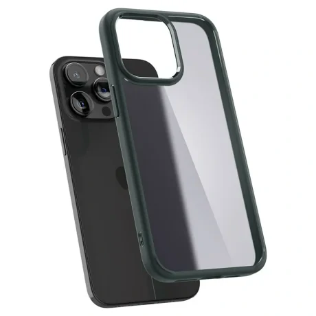 Husa Spigen Ultra Hybrid pentru iPhone 15 Pro, Frost Green