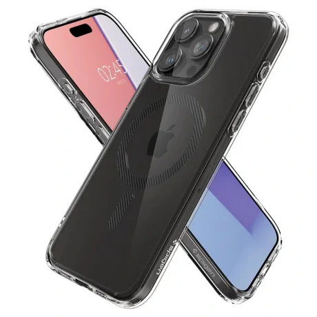 Husa Spigen Ultra Hybrid MagSafe pentru iPhone 15 Pro Max, Carbon Fiber