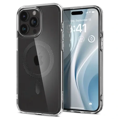 Husa Spigen Ultra Hybrid MagSafe pentru iPhone 15 Pro Max, Carbon Fiber
