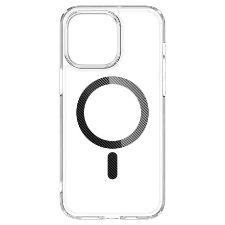 Husa Spigen Ultra Hybrid MagSafe pentru iPhone 15 Pro Max, Carbon Fiber
