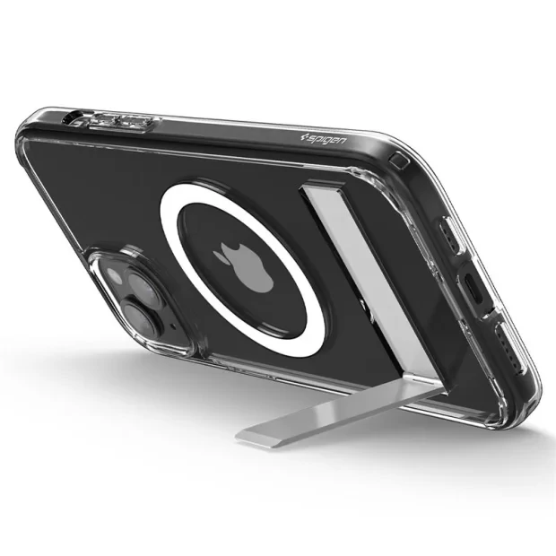 Husa Spigen Ultra Hybrid S MagSafe pentru iPhone 15 Plus, Crystal Clear