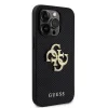 Husa Guess PU Perforated 4G Glitter Metal Logo pentru iPhone 14 Pro Max Black