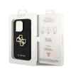 Husa Guess PU Perforated 4G Glitter Metal Logo pentru iPhone 14 Pro Max Black