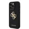 Husa Guess PU Perforated 4G Glitter Metal Logo pentru iPhone 14 Pro Max Black