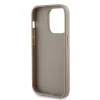 Husa Guess PU Perforated 4G Glitter Metal Logo pentru iPhone 14 Pro Max Gold