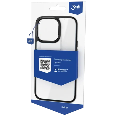 Husa spate Satin Armor 3MK pentru iPhone 15 Negru