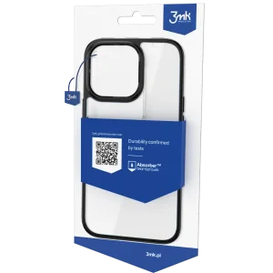 Husa spate Satin Armor 3MK pentru iPhone 15 Pro Negru