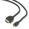 CABLU video GEMBIRD, adaptor HDMI (T) la Micro-HDMI (T), 1.8m, conectori auriti, negru, &quot;CC-HDMID-6&quot; (include TV 0.06 lei)