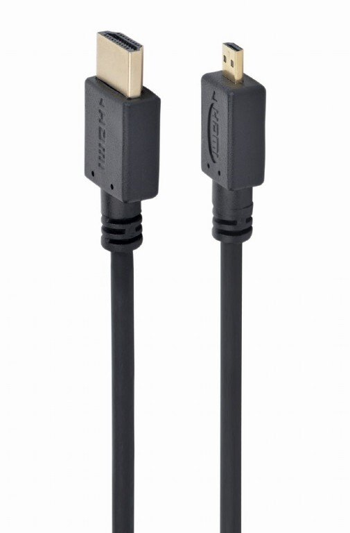 CABLU video GEMBIRD, adaptor HDMI (T) la Micro-HDMI (T), 1.8m, conectori auriti, negru, "CC-HDMID-6" (include TV 0.06 lei) thumb