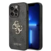 Husa Guess PU 4G Metal Logo pentru iPhone 15 Pro Max Grey