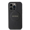Husa Guess PU Saffiano MagSafe pentru iPhone 15 Pro Black