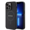 Husa Guess PU Saffiano MagSafe pentru iPhone 15 Pro Black