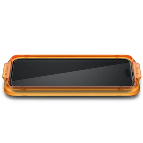 Folie sticla Spigen Glass tR AlignMaster 2 Pack FC pentru iPhone 15 Plus, Black