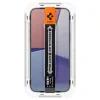 Folie sticla Spigen Glass tR EZ Fit 2 Pack pentru iPhone 15, Transparent