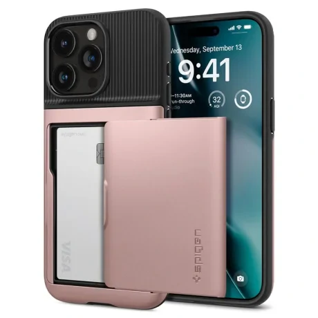 Spigen Slim Armor CS, rose gold - iPhone 15 Pro