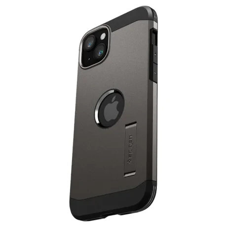 Husa Spigen Tough Armor MagSafe pentru iPhone 15, Gunmetal