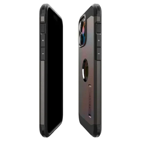 Husa Spigen Tough Armor MagSafe pentru iPhone 15 Pro Max, Gunmetal