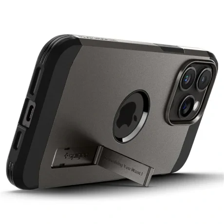 Husa Spigen Tough Armor MagSafe pentru iPhone 15 Pro Max, Gunmetal